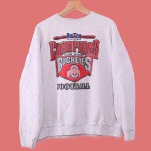 Vtg 90s Ohio State Buckeyes Sweatshirt, Retro Football Shirt